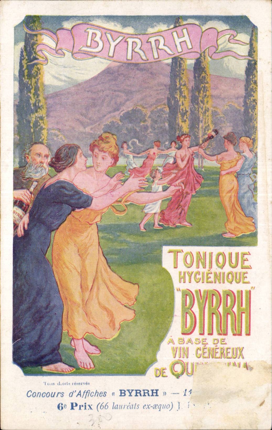 CPA Publicite Byrrh Tonique Alcool