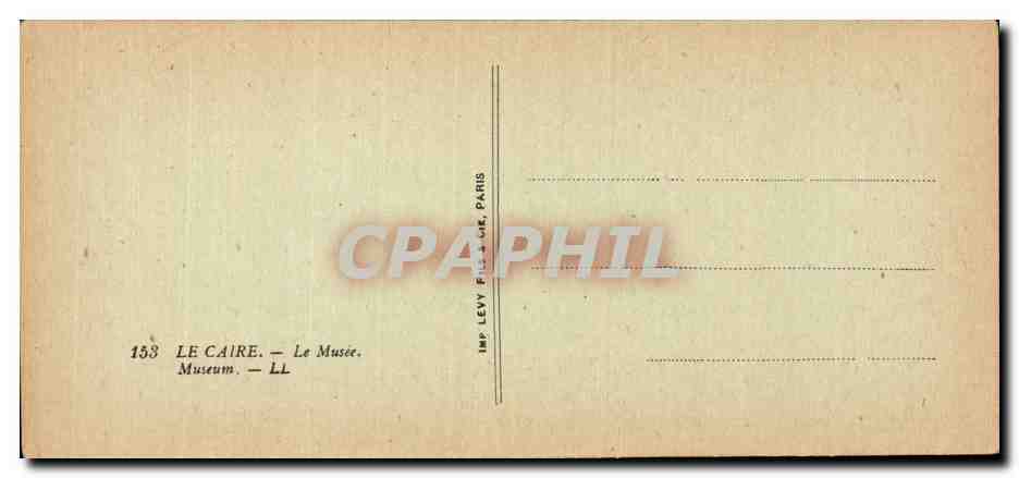 Afrique - Africa - Egypte - Egypt - Caire - Cairo - Le Musee - CPA  — Rückseite