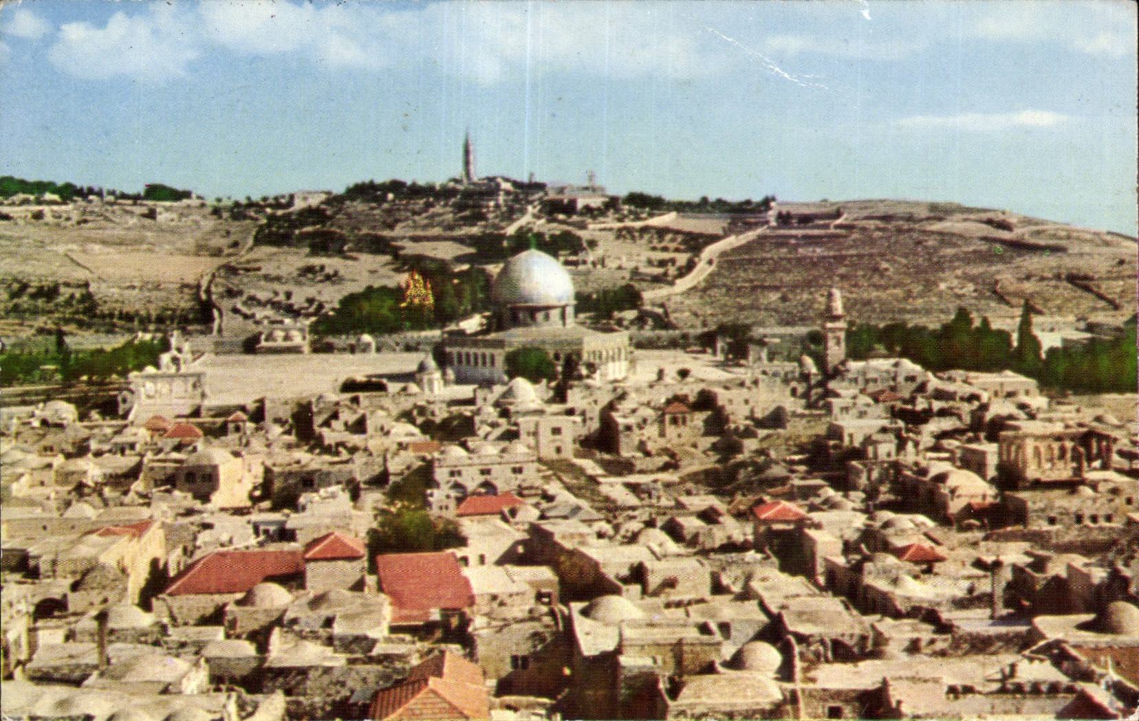 Israel - Old Jerusalem with Mt of Olives - CPSM
