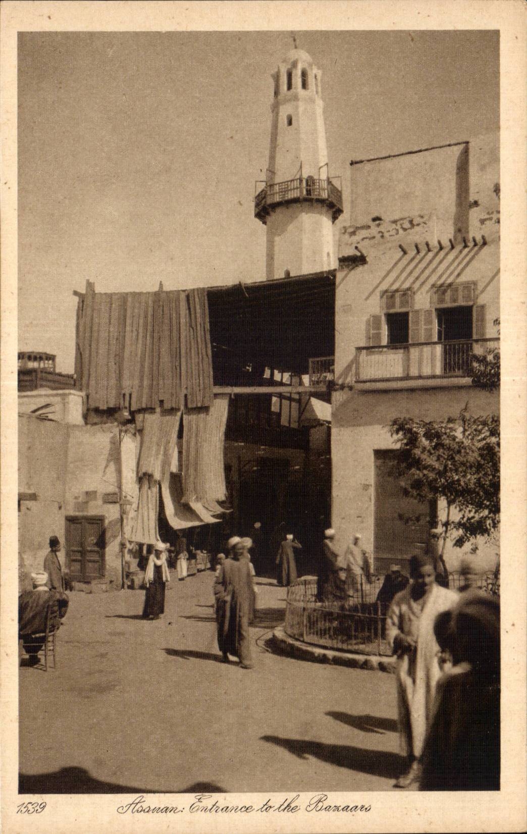 Hassan: Entrée aux Bazaras — Égypte — Éditeur Lehnhert & Lindroock, Caire, n° 1539