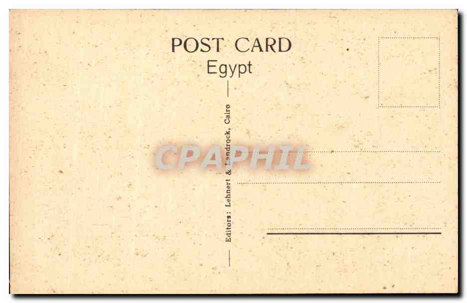Assouan: Pylon of the Temple of Isis — éditeur Lehndrock & Landrock, n° 1551 — Rückseite