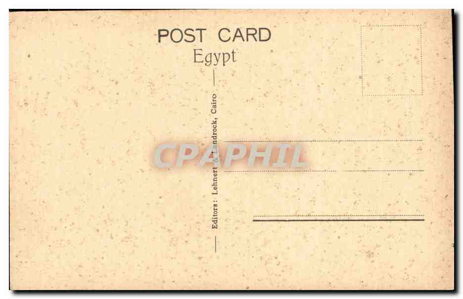 Afrique - Africa - Egypte - Egypt - Native House - CPA  — Rückseite