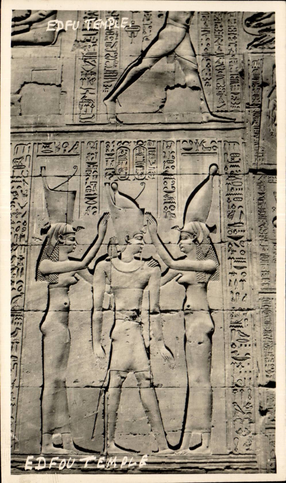 Édfou Temple — bas-relief égyptien — CPA PHIL