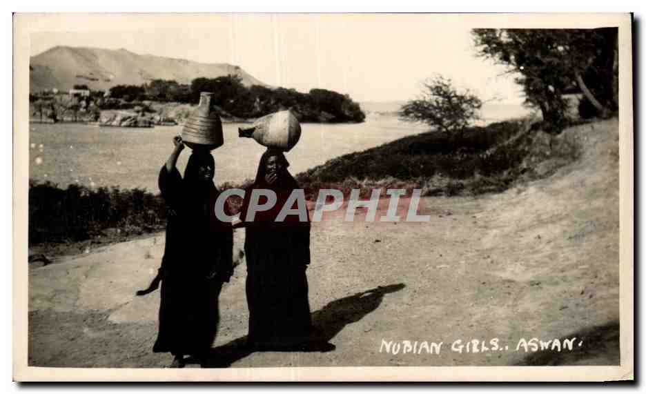 Nubian Girls. Aswan — photographie ancienne