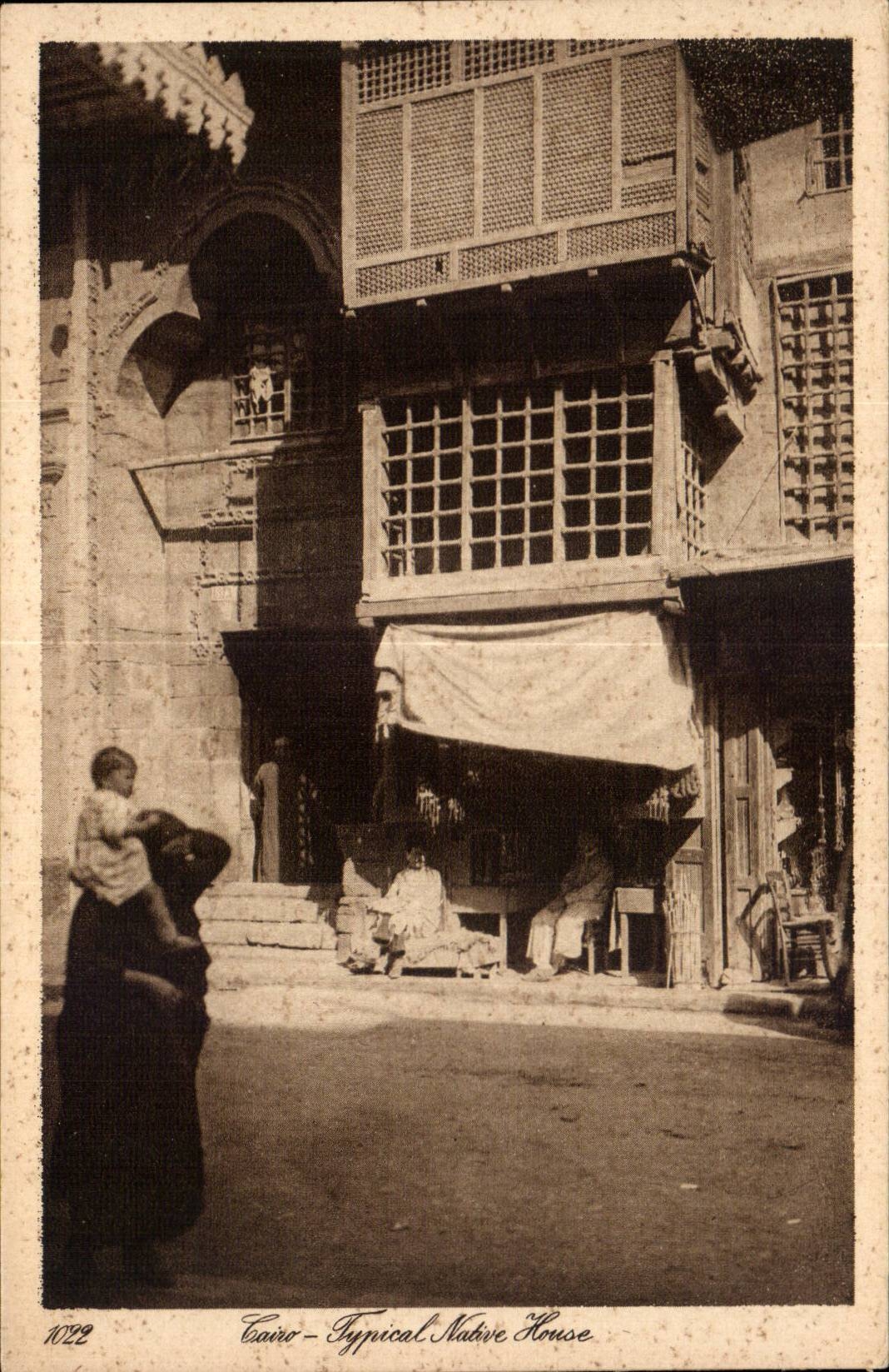Cairo — Typical Native House — Éditeur : Lehnert & Landrock, n° 1022