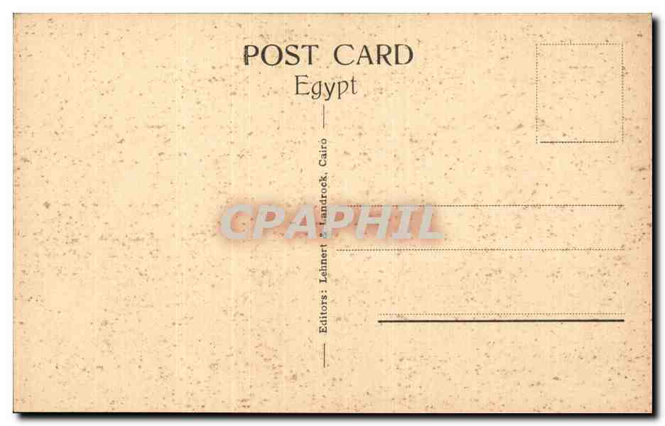 Cairo: Nahwe Street — vue de rue animée avec minaret — éditeur Lehnert & Landrock, n° 1093 — Rückseite