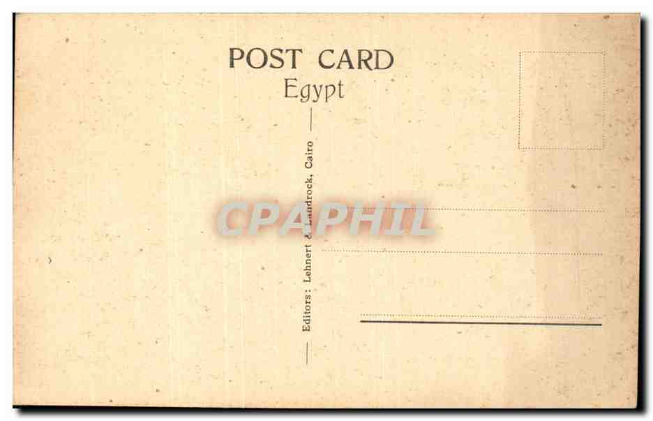 Afrique - Africa - Egypte - Egypt - Caire - Cairo - Native Street - CPA  — Back