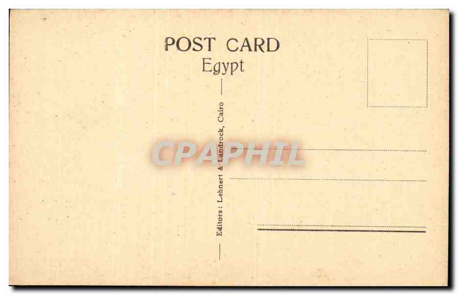Afrique - Africa - Egypte - Egypt - Caire - Cairo - The Mosque - CPA  — Rückseite