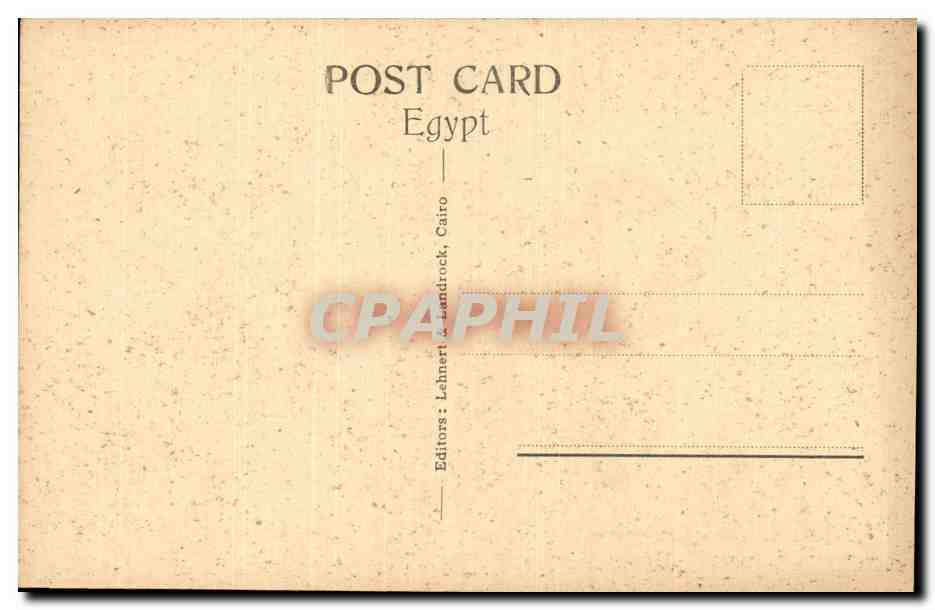 Afrique - Africa - Egypte - Egypt - Caire - Cairo - Native Quarter- CPA  — Rückseite
