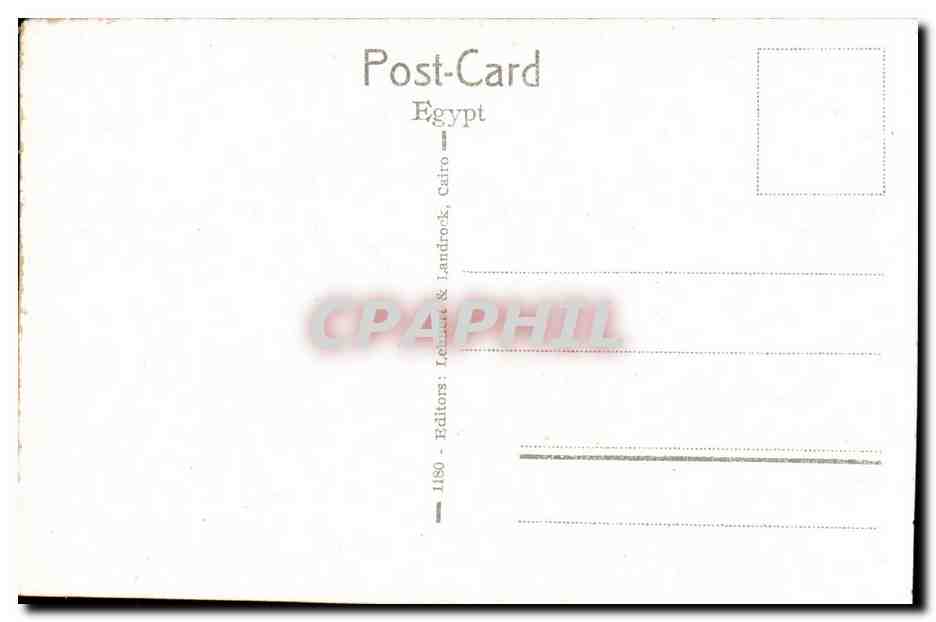 Afrique - Africa - Egypte - Egypt - Heliopolis - Offices of the Company and Stadium Building - CPA  — Rückseite