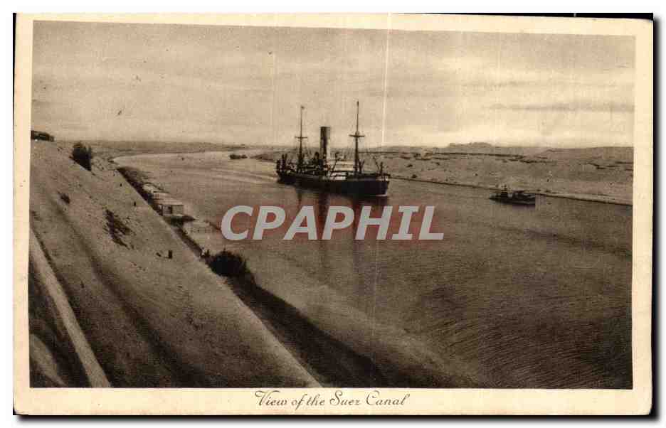 Afrique - Africa - Egypte - Egypt - View of the Suez Canal - CPA 