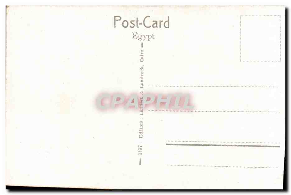 Afrique - Africa - Egypte - Egypt - Heliopolis - The Obelisk - CPA  — Rückseite