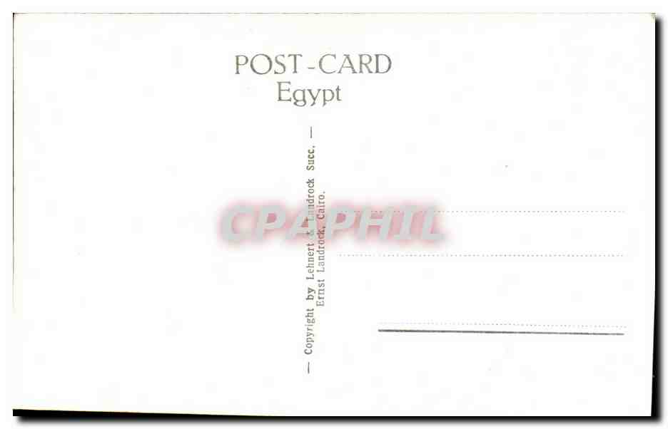 Afrique - Africa - Egypte - Egypt - Caire - Cairo Museum - CPA  — Rückseite