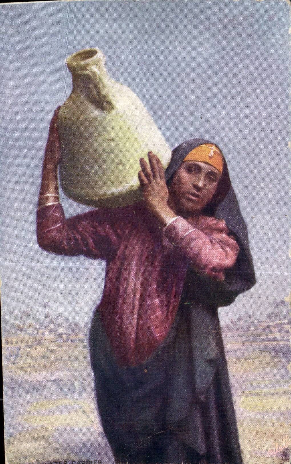 Afrique - Africa - Egypte - Egypt - Woman carrying water - CPA 