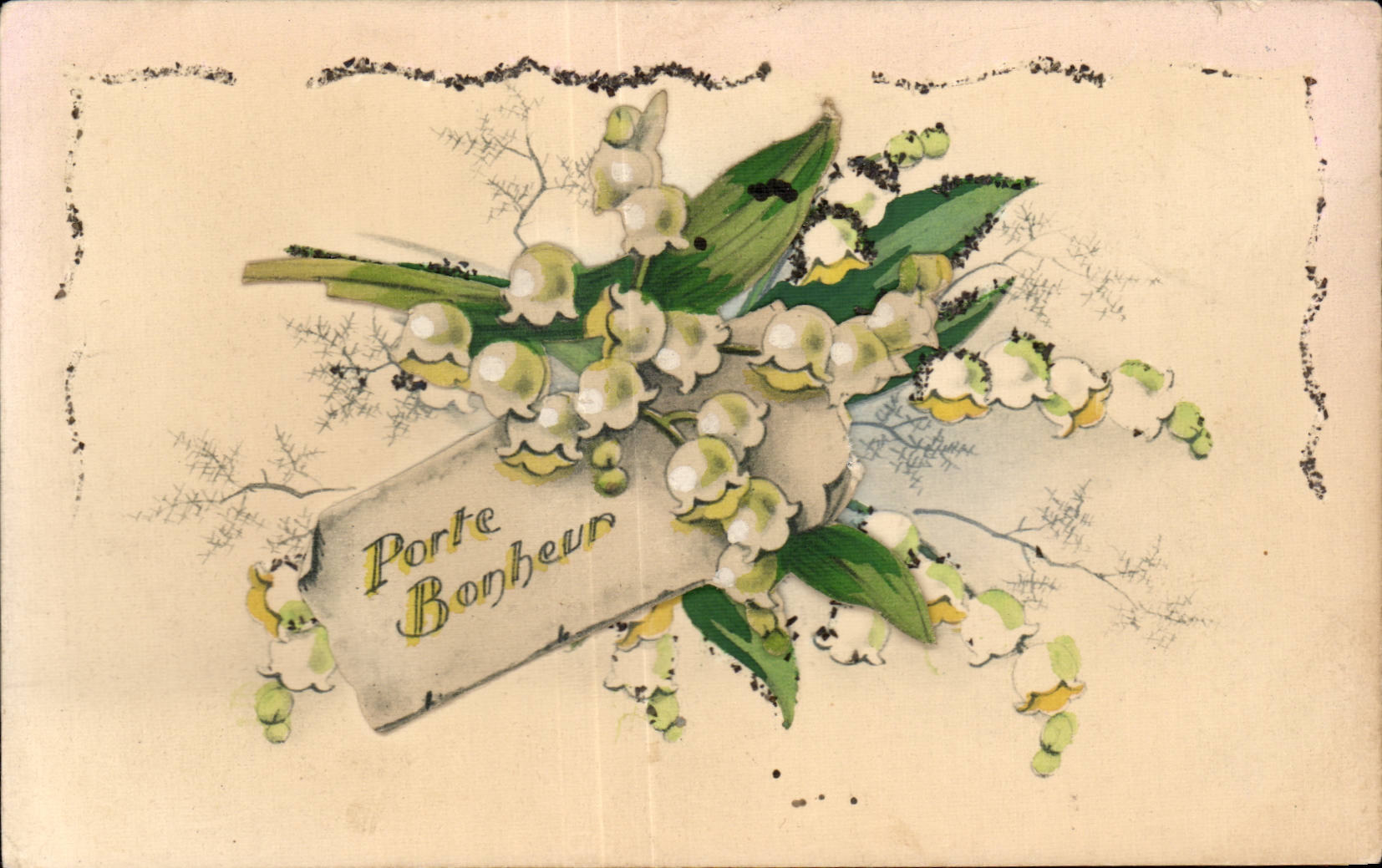 Fleurs Porte Bonheur - Muguet - Lily of the Valley - CPA 