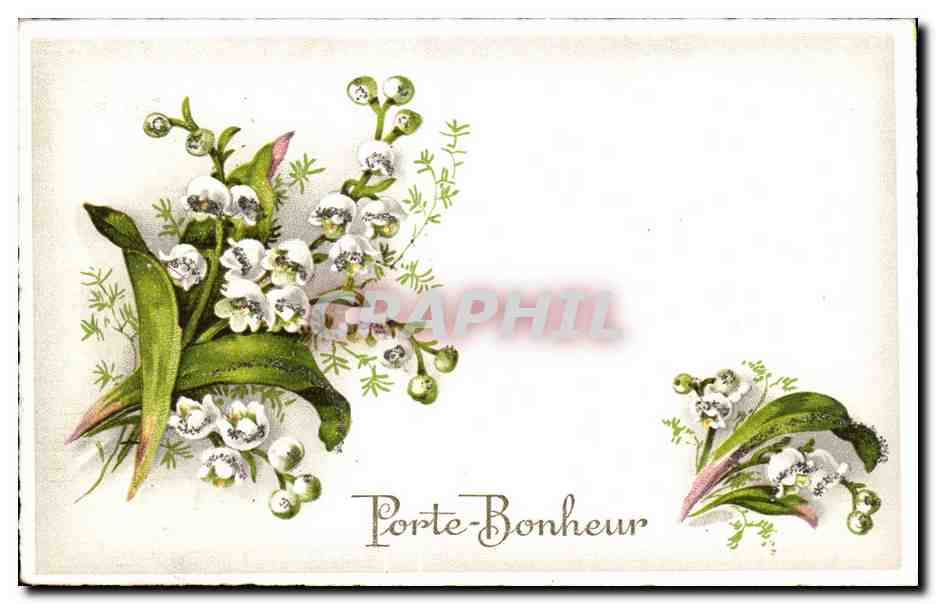 Fleurs Porte Bonheur - Muguet - Lily of the Valley - CPA 