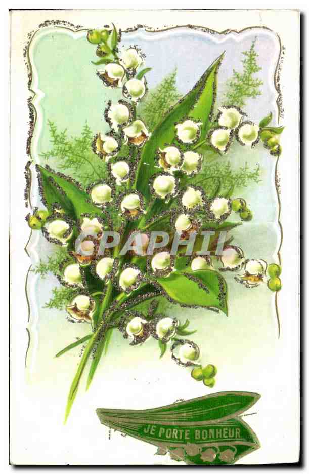 Fleurs Porte Bonheur - Muguet - Lily of the Valley - CPA 