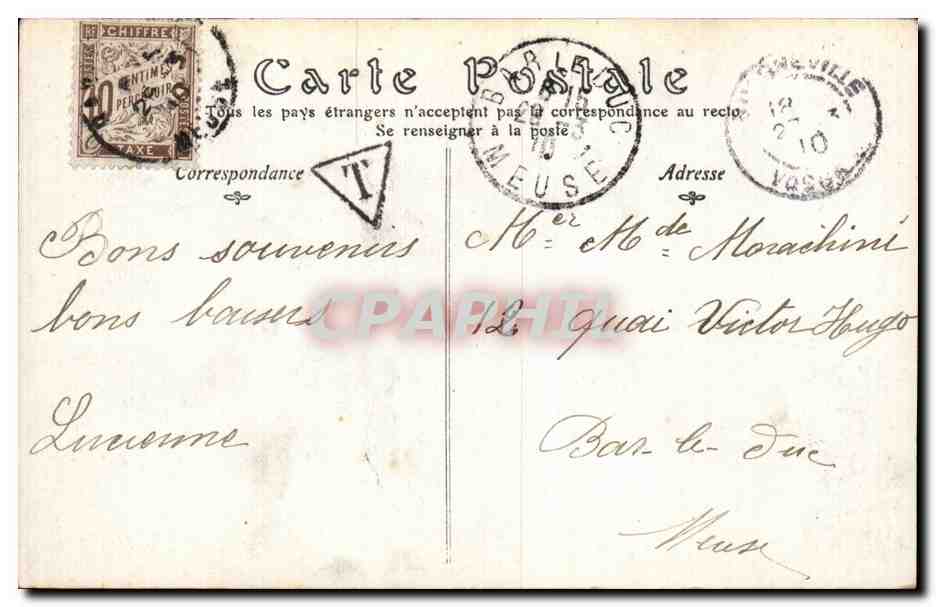 Fantaisie - Enfant - Porte Bonheur - Muguet - Lily of the Valley - CPA  — Rückseite