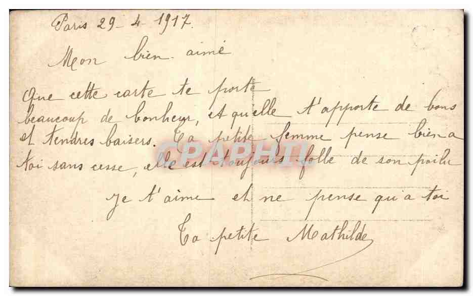 Jeune femme tenant un bouquet de fleurs — Porte-Bonheur, n° 9151 — Verso