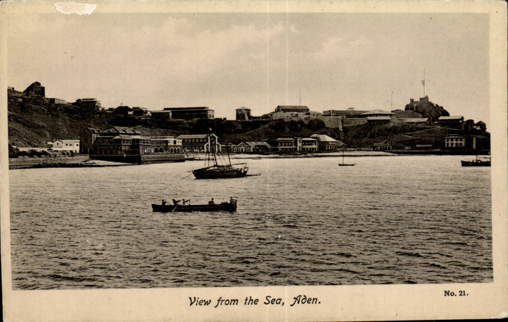 Yemen - Aden - View from the Sea - CPA 