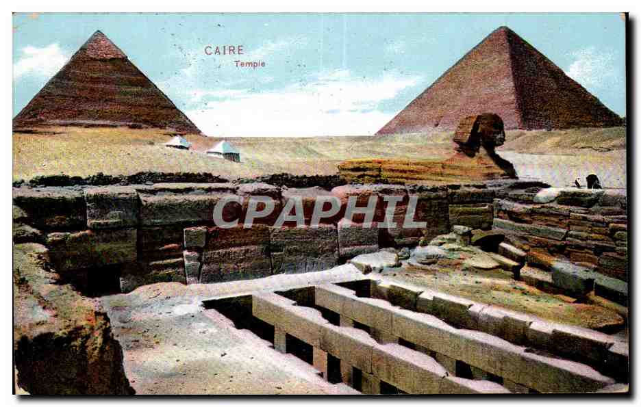 Caire — Pyramides et Sphinx — Éditeur Epithimos Frères, Port Said