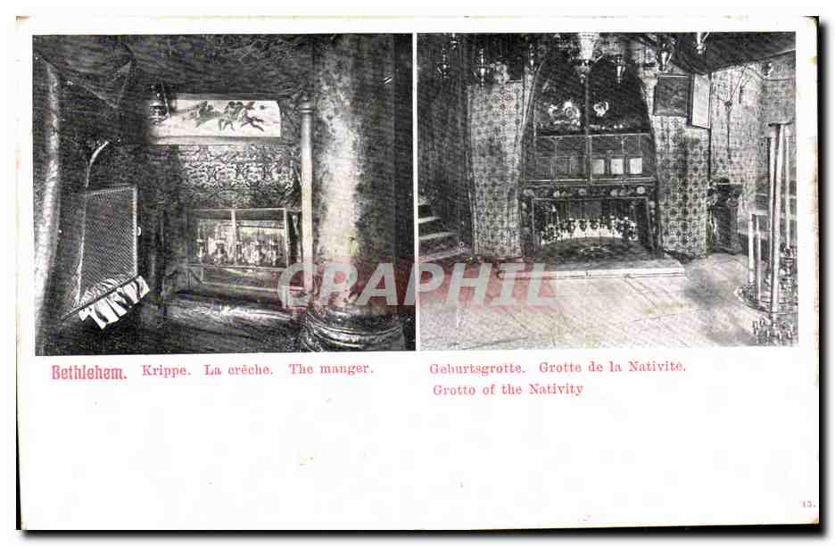 Israel - Bethlehem - Krippe - La Creche - The Manger - CPA 
