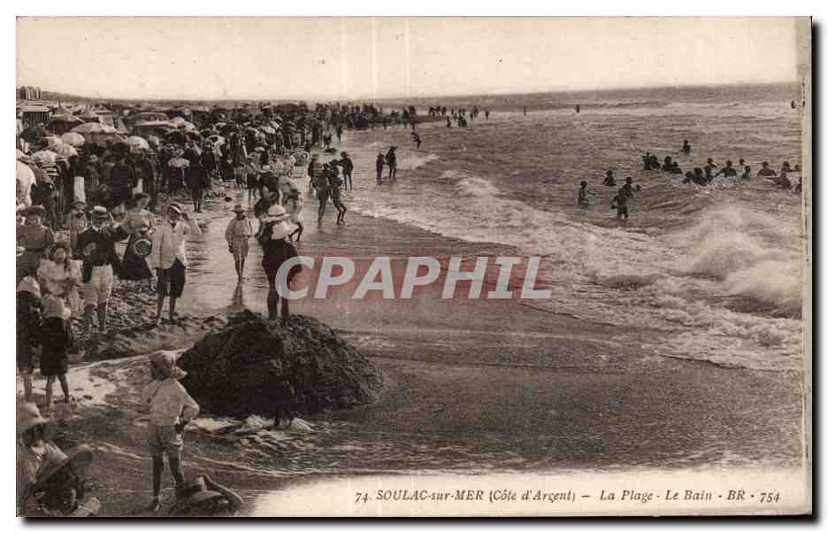 SOULAC-sur-MER (Côte d'Argent) — La Plage - Le Bain — BR 754