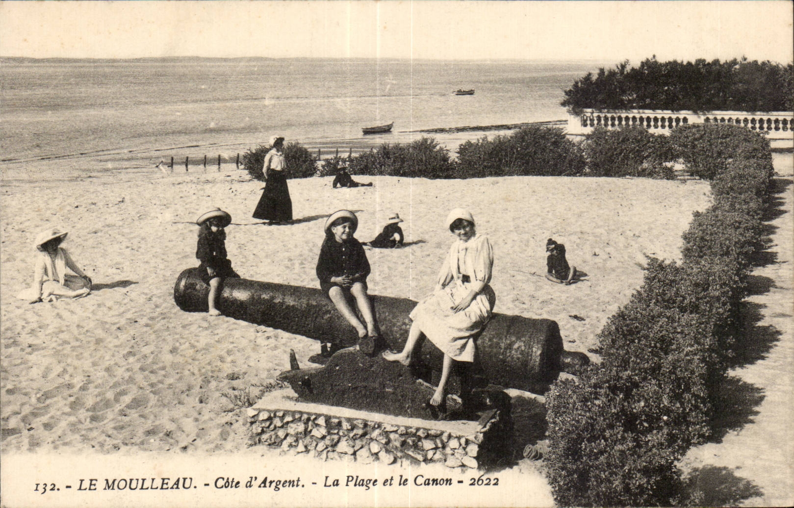 Le Moulleau - Côte d'Argent - La Plage et le Canon - 2622