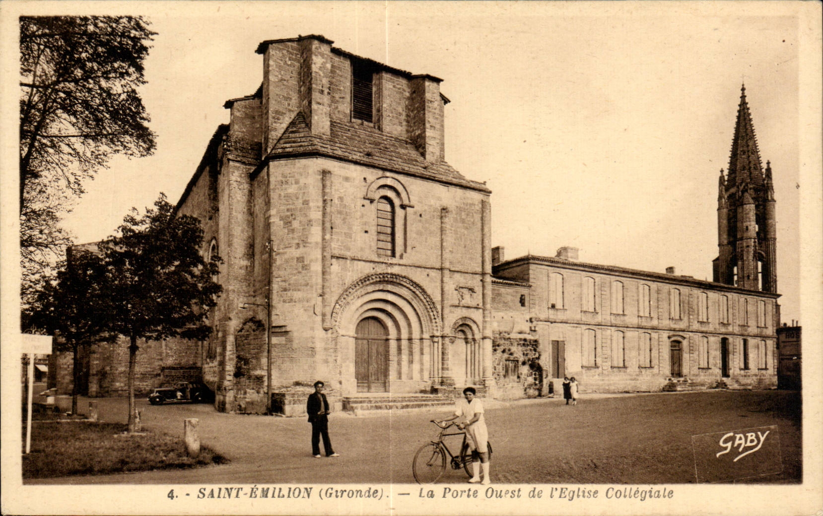 Saint-Émilion (Gironde) — La Porte Ouest de l'Église Collégiale — Édition Gaby