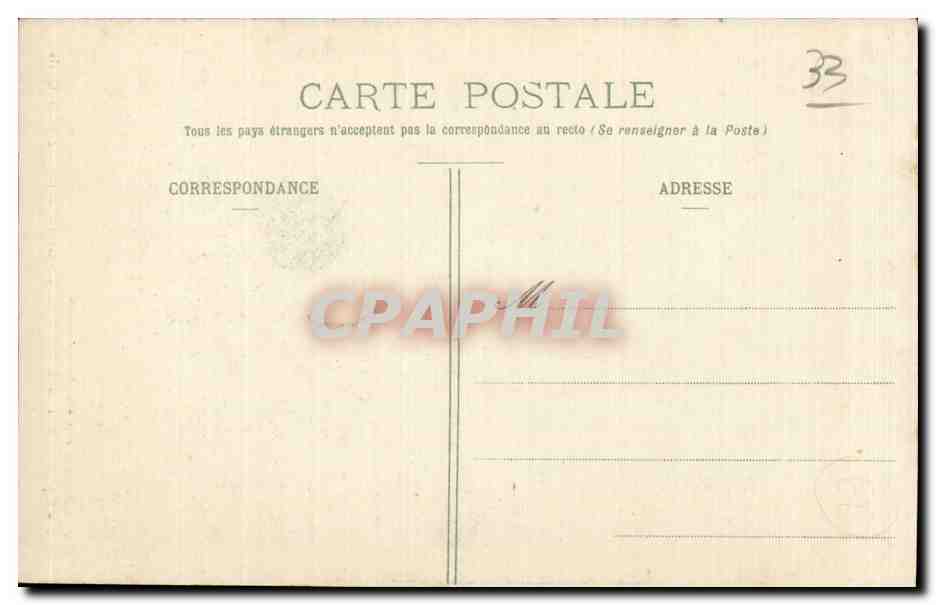 CPA Exposition Maritime de Bordeaux Grand Palais Facade des Quais — Verso