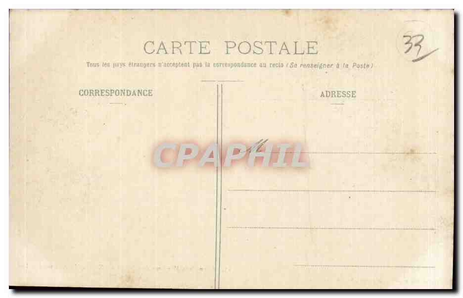 CPA Exposition Maritime de Bordeaux Facade du Grand Palsis — Verso