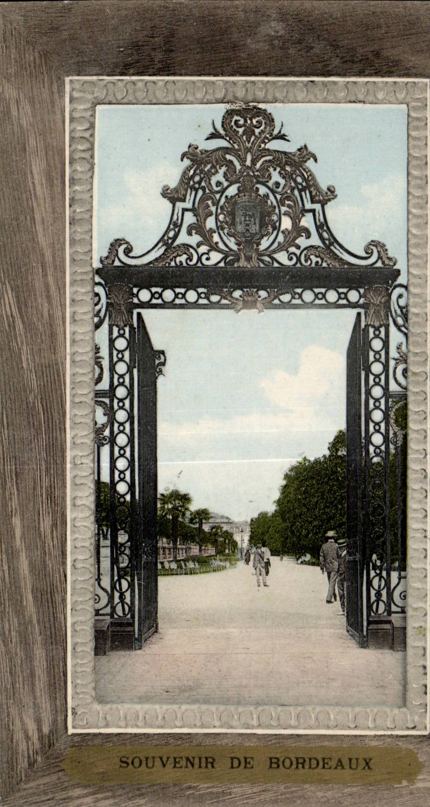 CPA Bordeaux Le Jardin Public Entree