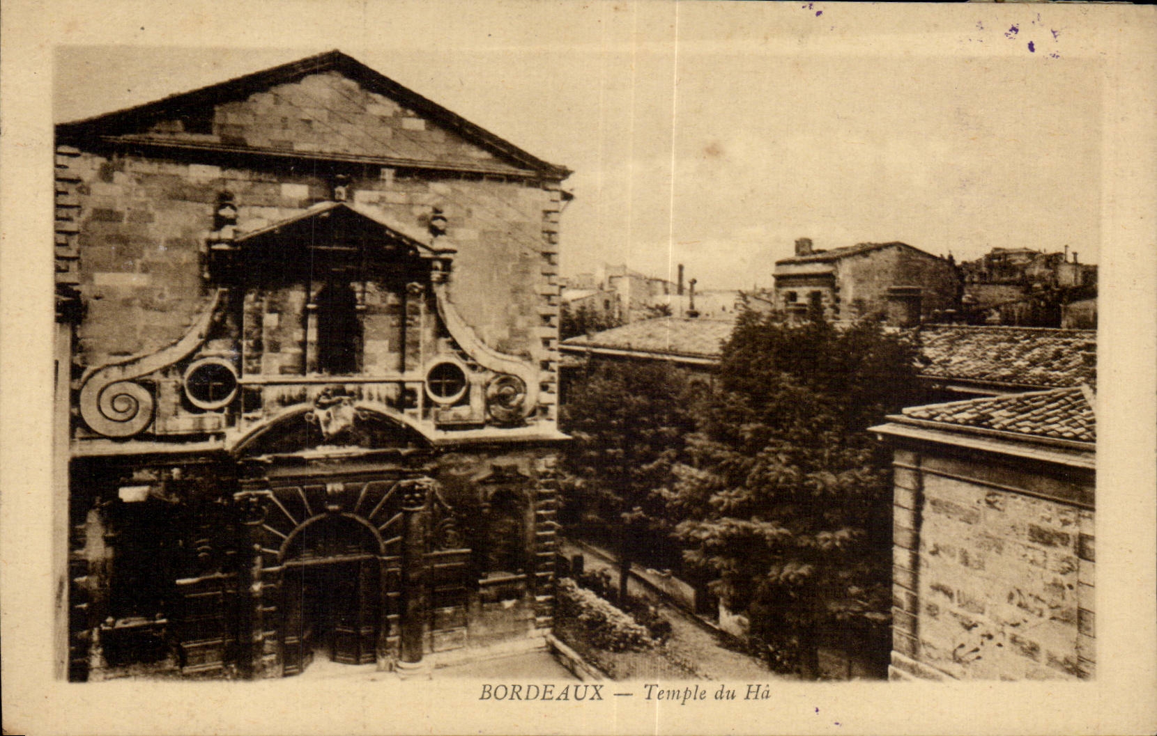CPA Bordeaux Temple du Ha