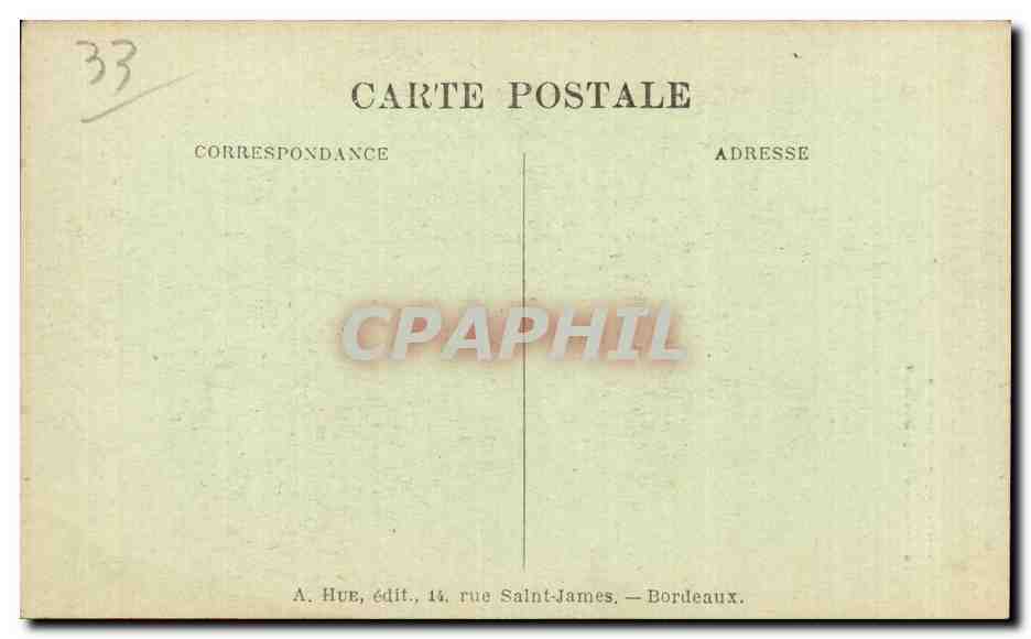 CPA Bordeaux La Tour de Pey Berland — Rückseite