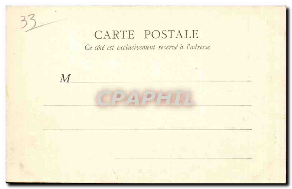 CPA Bordeaux Le Port Bateaux  — Verso