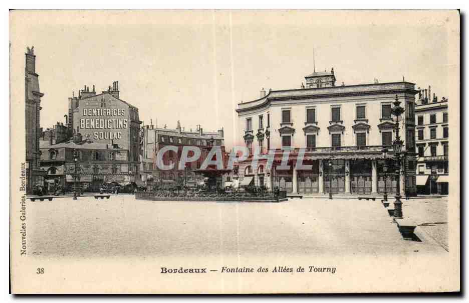 CPA Bordeaux Fontaine des Allees de Tourny