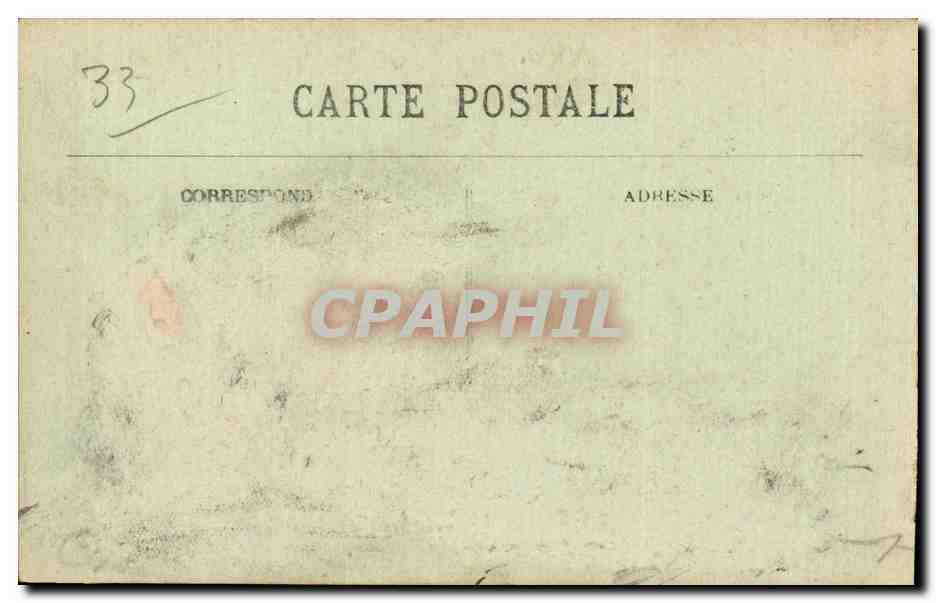 CPA Bordeaux Les Allees de Tournv — Verso
