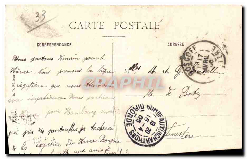 CPA Souvenir De Bordeaux — Verso