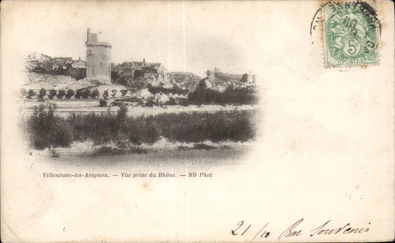 Villeneuve-lès-Avignon — Ansicht vom Rhône — ND Phot