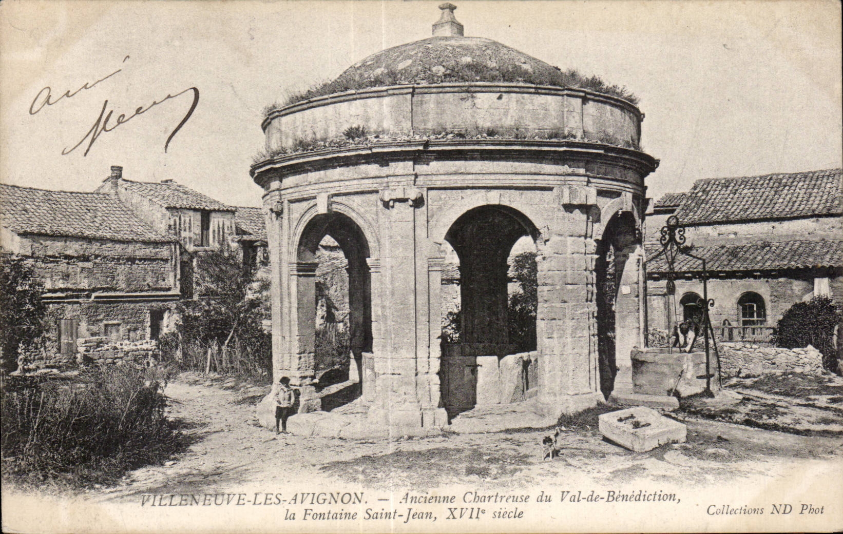CPA Villeneuve Les Avignon Ancienne Chartreuse du Val de Benediction la Fontaine Saint Jean