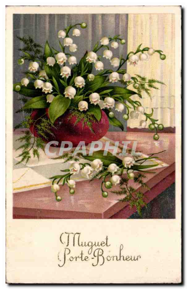 CPA Fantaisie Fleur Muguet