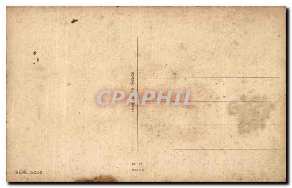 CPA Fantaisie Fleur Fer a cheval — Verso