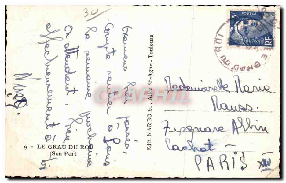CPA Le Grau Du Roi Son Port Bateau  — Rückseite