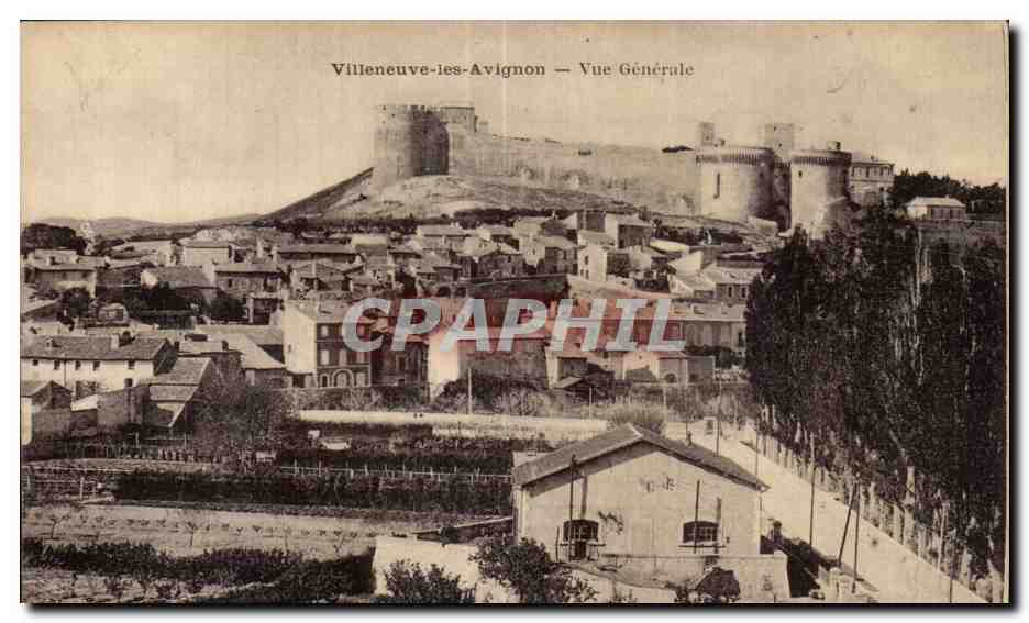 Villeneuve-lès-Avignon — Vista Generale — Imprime Illustré
