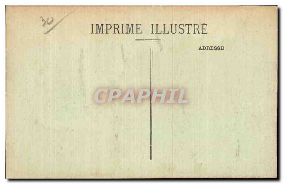 Villeneuve-lès-Avignon — Vista Generale — Imprime Illustré — Verso
