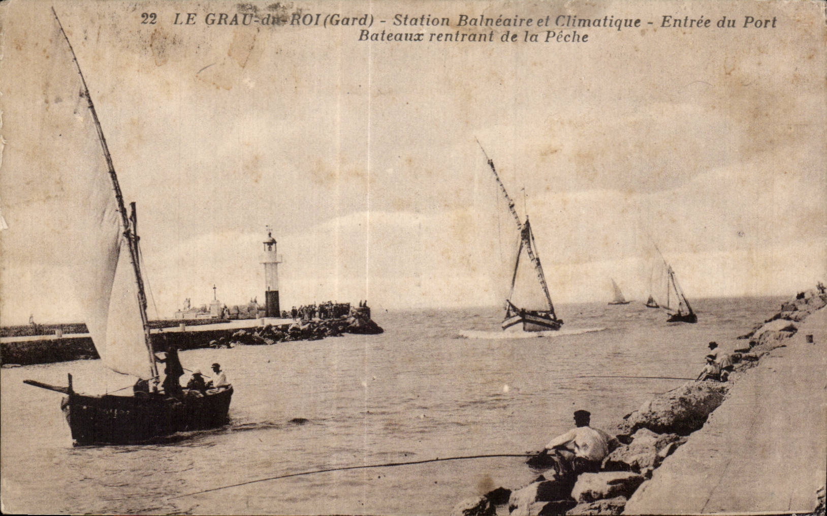 CPA Le Grau du Roi Gard Station Balneaire et Climatique Entree du Port