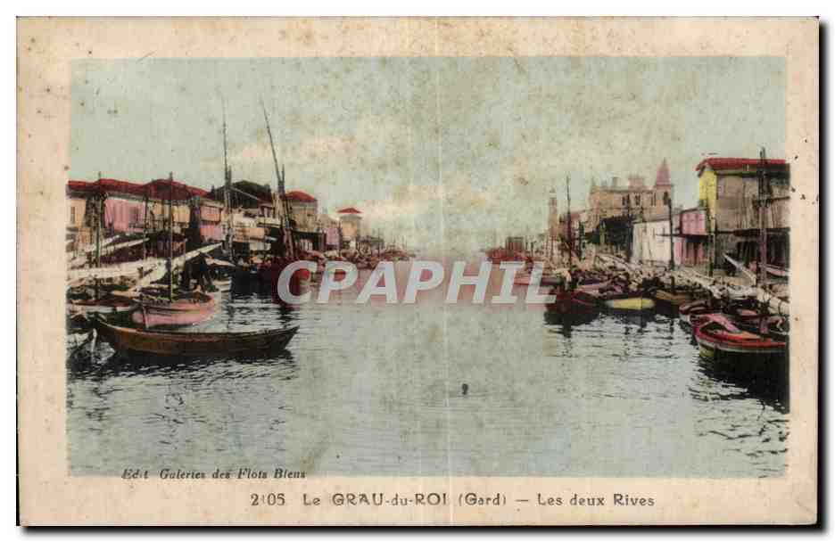 CPA Le Grau du Roi Gard Les deux Rives