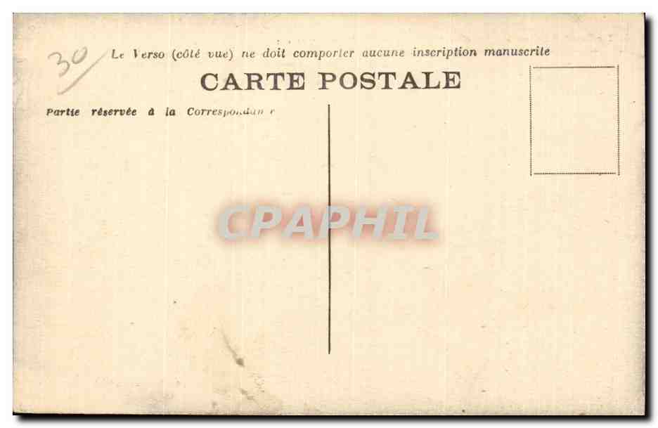 CPA Le Pont du Gard Vue de face pvise a 400 Metves en amount du monument sur les bords du Gardon — Rückseite