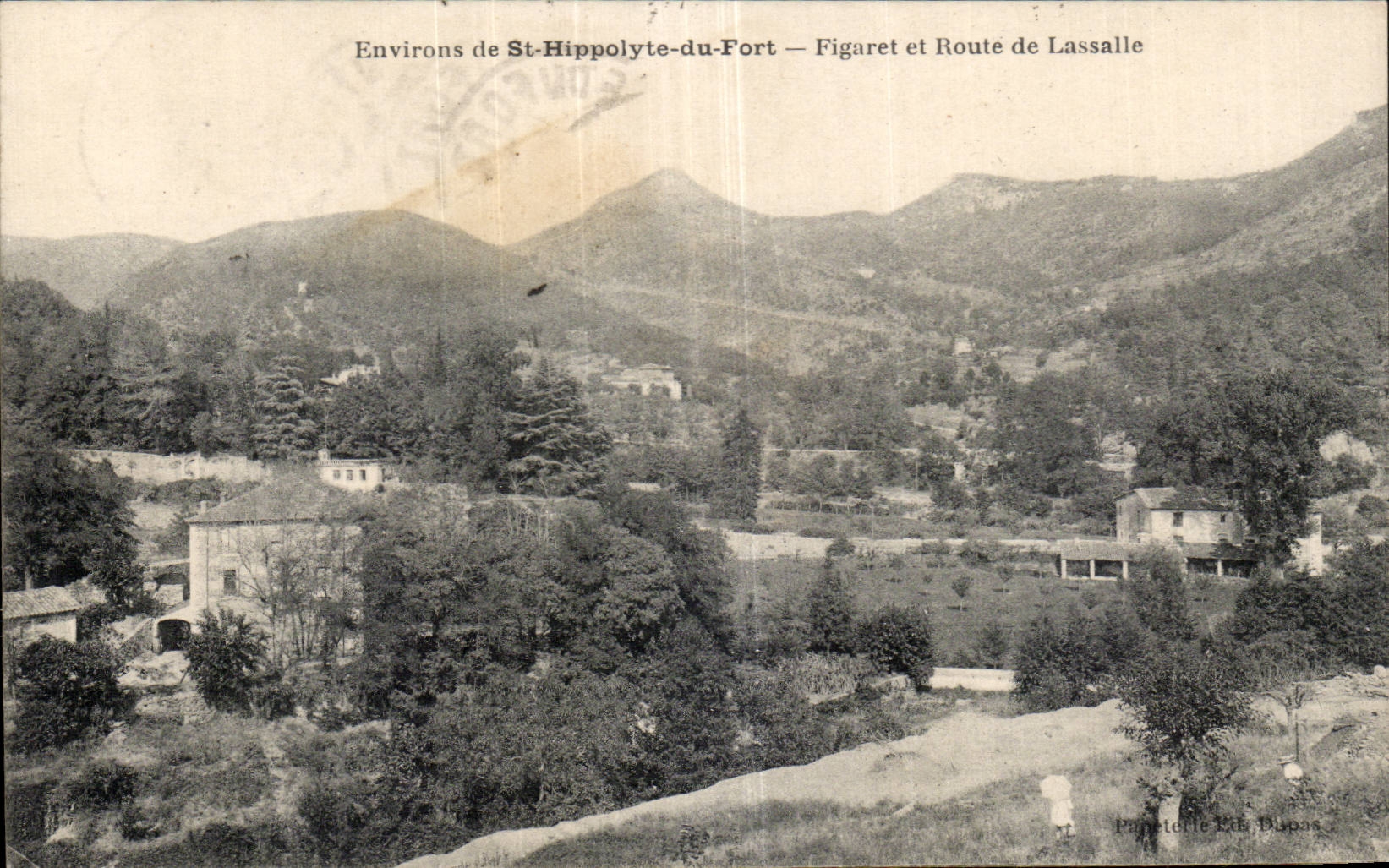 CPA Environs de St Hippolyte du Fort Figaret et Route de Lassalle