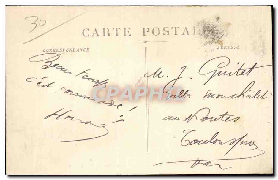 Nîmes — Intérieur des Arènes un Jour de Mise à Mort — S.A.P. 1959 — Achterkant